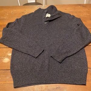 Quart zip/button sweater